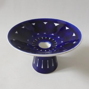 Arabia Finland Valencia footed candle holder, mid century modern, Ulla Procope