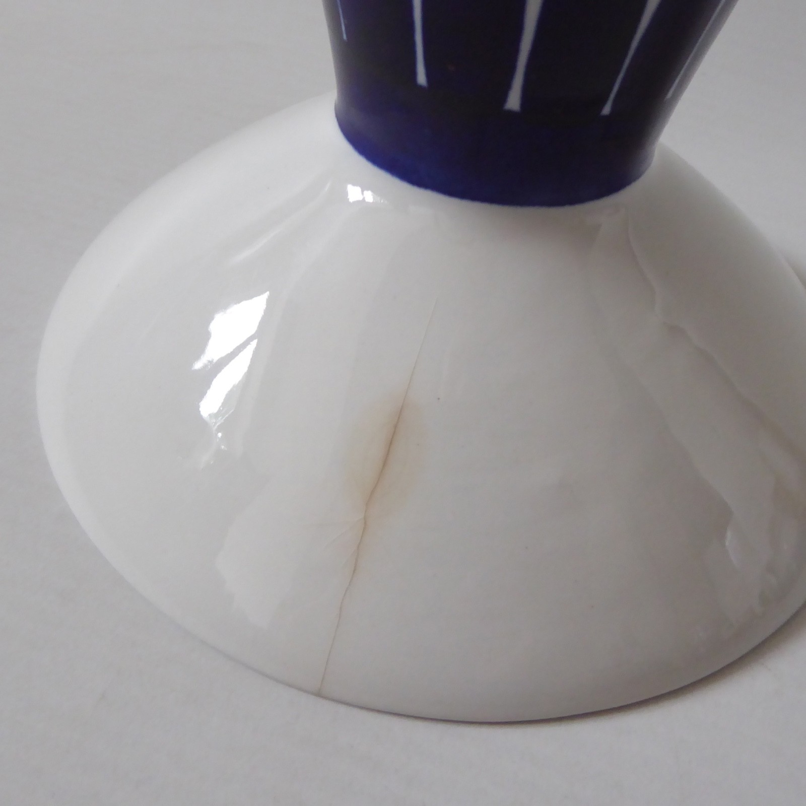 Arabia Finland Valencia footed candle holder, mid century modern, Ulla Procope - Image 9