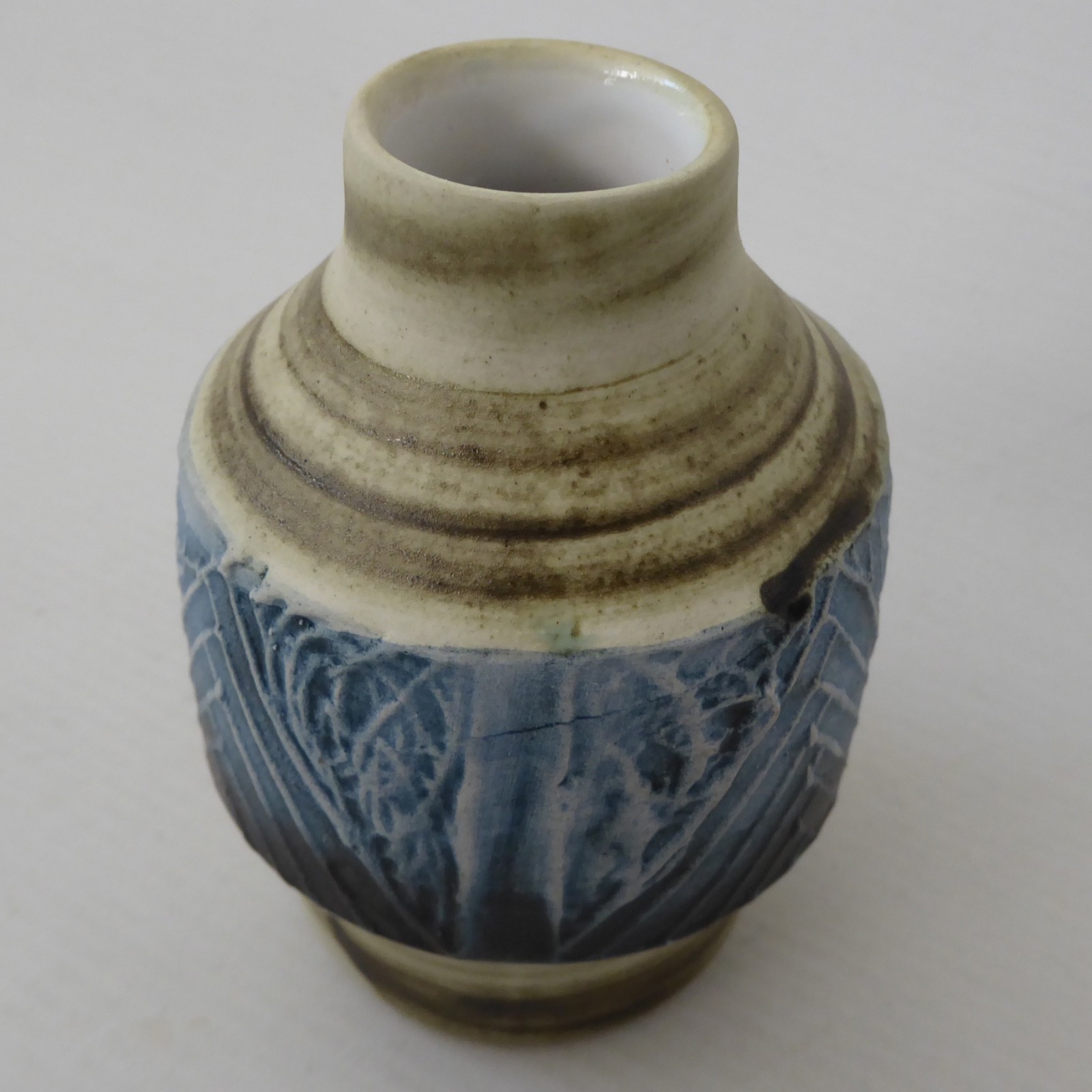 Carn Pottery small blue bud stem posy vase, John Beusmans. 1970s vintage retro - Image 7