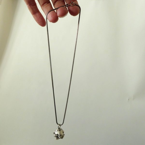 Danish Jens J Aagaard JAa vintage 925 silver drop bell pendant, 16" necklace - Image 3