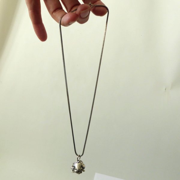 Danish Jens J Aagaard JAa vintage 925 silver drop bell pendant, 16" necklace - Image 4