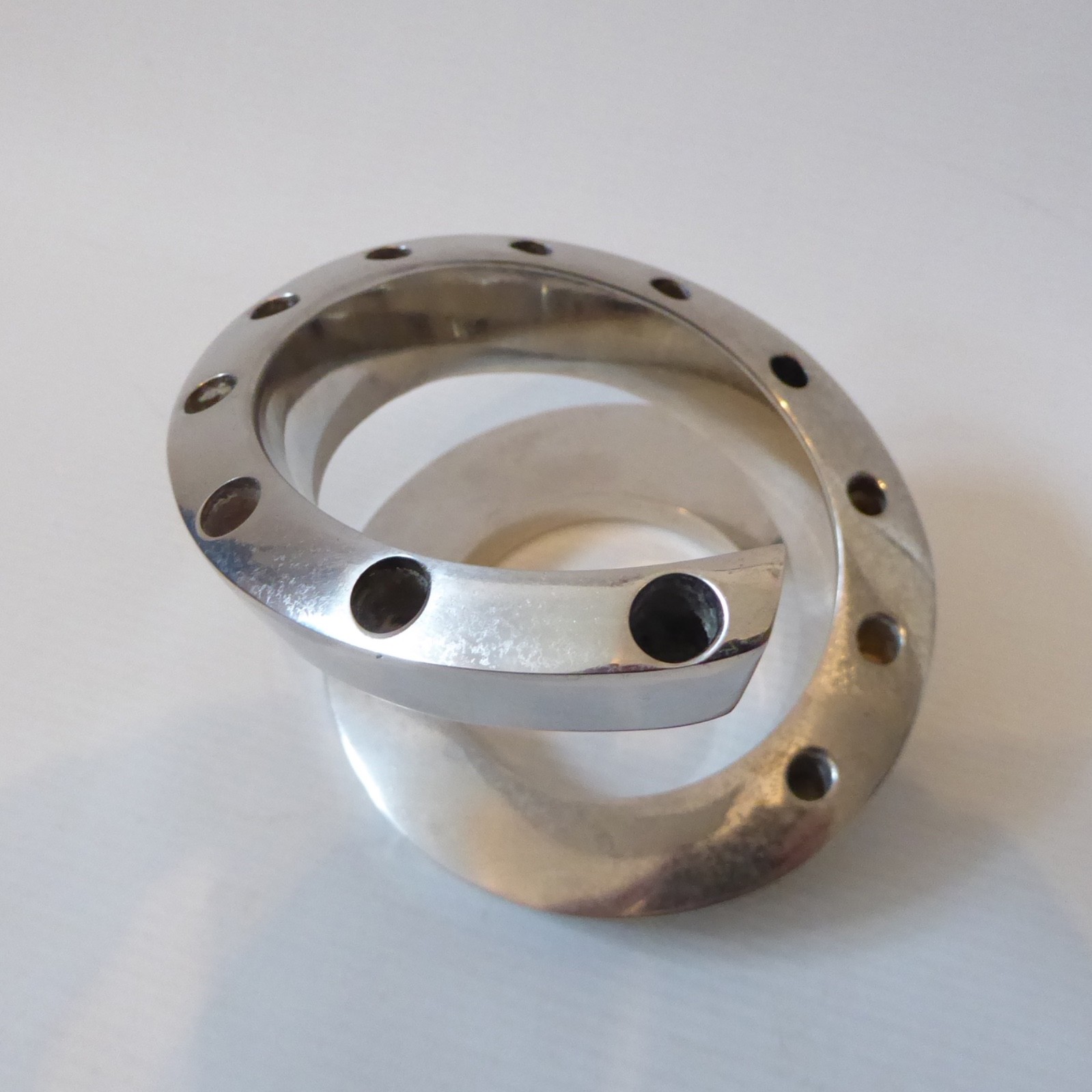 Dansk Silver plated Bertil Vallien spiral 12 candle holder, retro MCM Scandi - Image 6