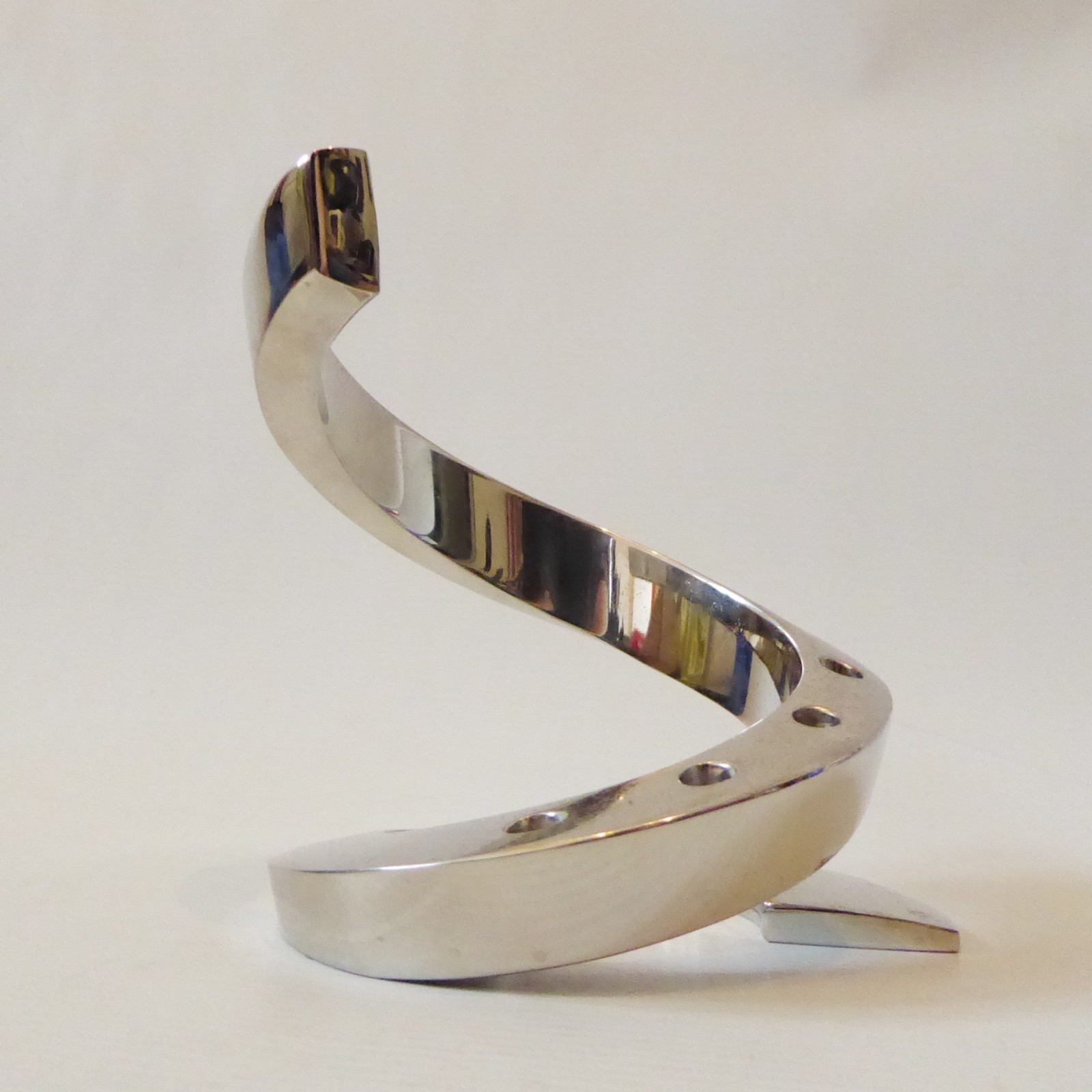 Dansk Silver plated Bertil Vallien spiral 12 candle holder, retro MCM Scandi - Image 7