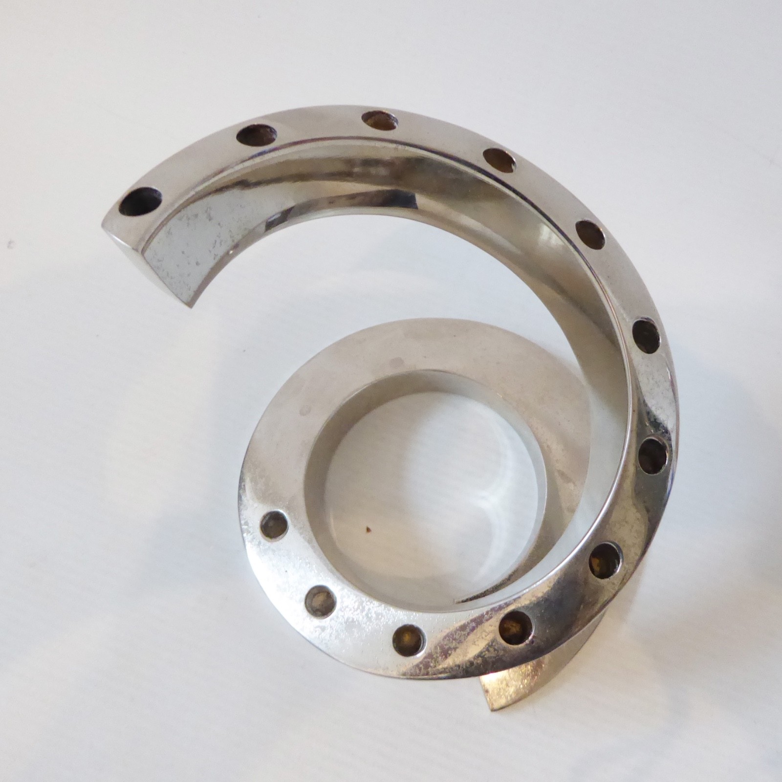 Dansk Silver plated Bertil Vallien spiral 12 candle holder, retro MCM Scandi - Image 8