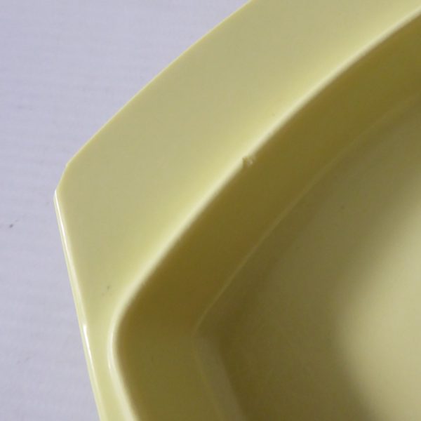Gaydon Melmex butter dish. Vintage acid yellow & white, 1960s. Plastic retro - Image 11