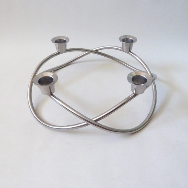 Georg Jensen Denmark stainless steel Season round candle holder, Maria Berntsen - Image 3