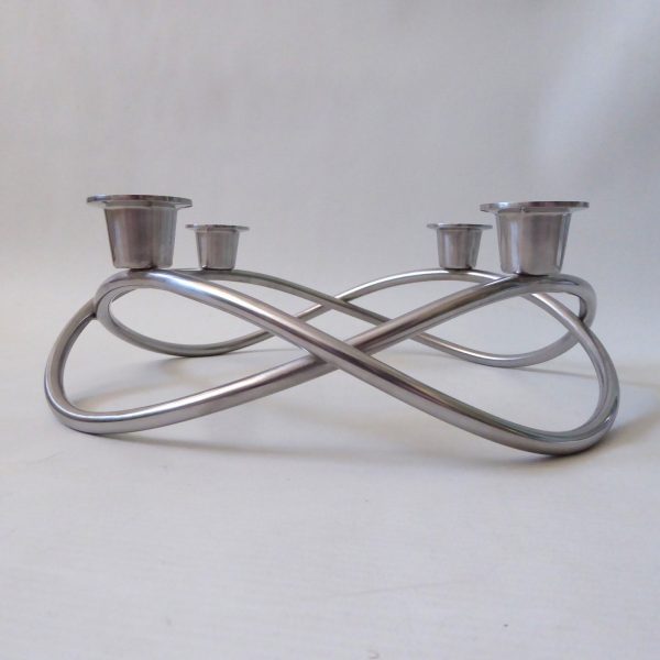 Georg Jensen Denmark stainless steel Season round candle holder, Maria Berntsen - Image 6
