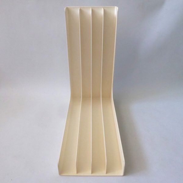Gustavsberg Sweden vintage LP album vinyl holder, Sven Eric Juhlin. Retro cream - Image 4