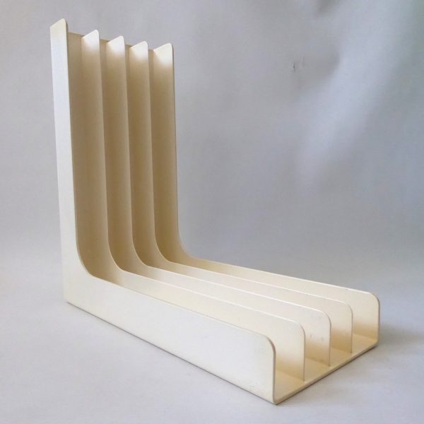 Gustavsberg Sweden vintage LP album vinyl holder, Sven Eric Juhlin. Retro cream - Image 6