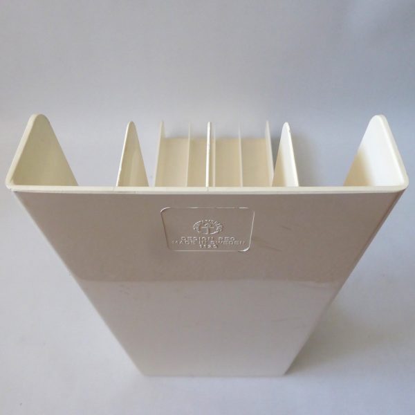 Gustavsberg Sweden vintage LP album vinyl holder, Sven Eric Juhlin. Retro cream - Image 8