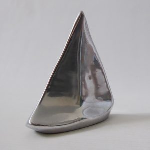 Hoselton Canada cast aluminium sailing boat, 684. Nautical vintage modernist