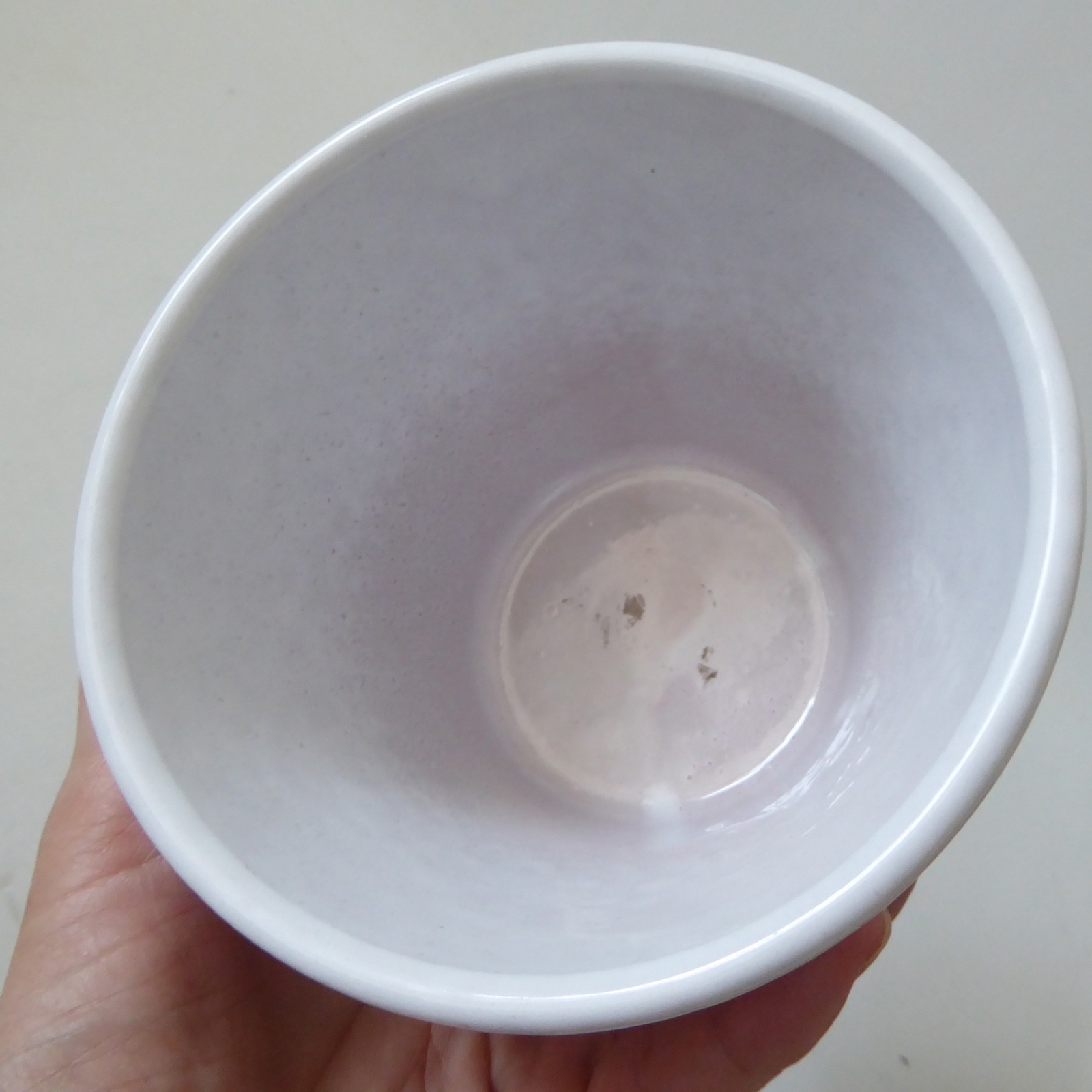 Italian plant pot planter, white & gold sgraffito pottery ceramic, vintage retro - Image 13