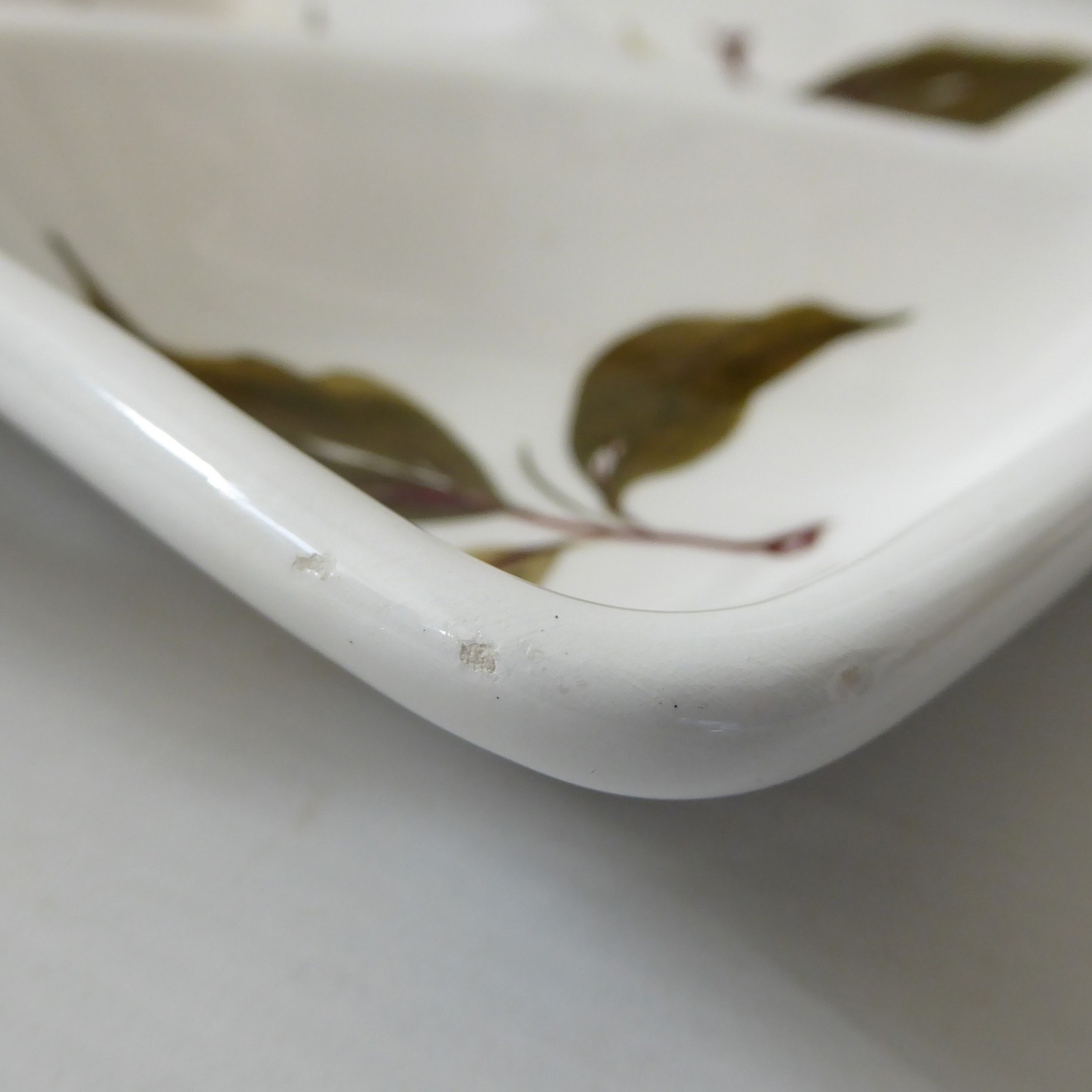 Italian vintage fruit dish, ceramic hand painted pear, cherries leaves A3/216 - Image 13
