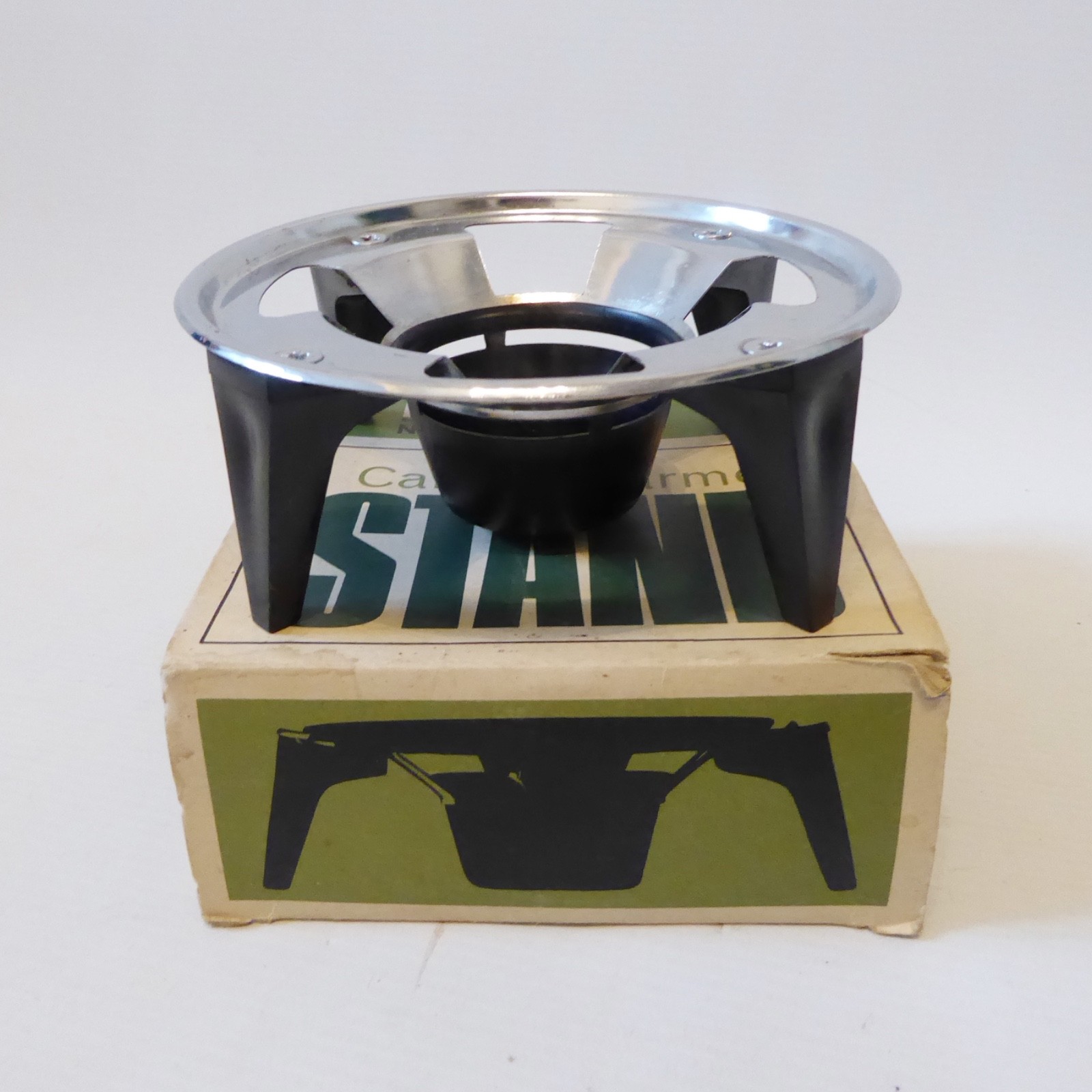 JAJ Pyrex candle warmer stand 422 906 in box, vintage 60s, tea/coffee pot holder - Image 2