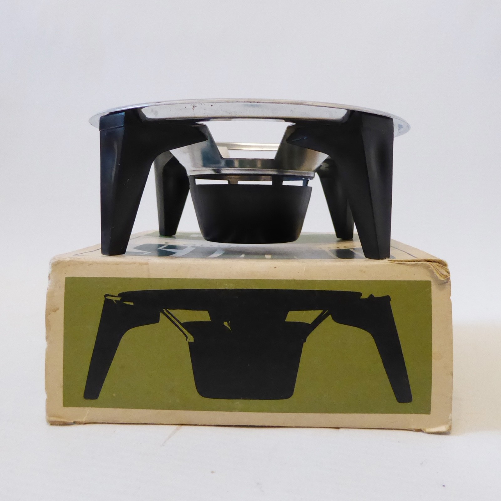 JAJ Pyrex candle warmer stand 422 906 in box, vintage 60s, tea/coffee pot holder - Image 3