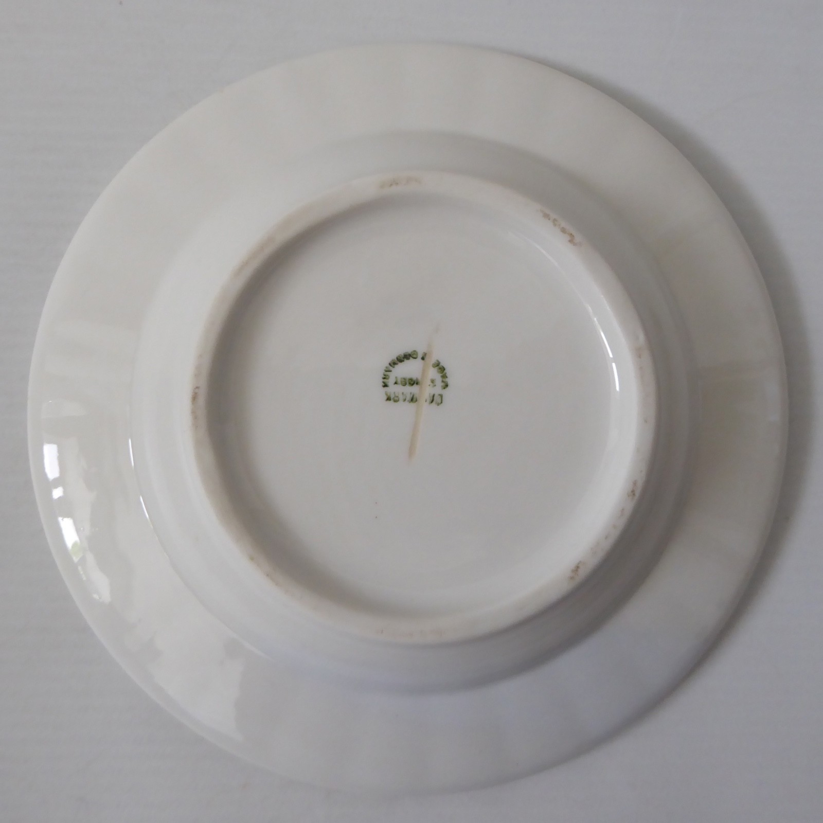 Lyngby Danish mid century porcelain plate. 1960s modernist ceramic white fluted - Image 10