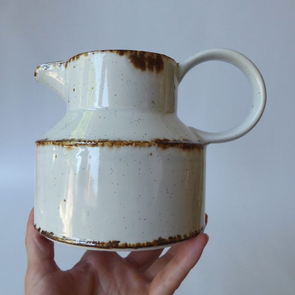 Midwinter Creation big 5" jug 1970s 1980s. Stonehenge pottery 900ml milk pitcher - Image 3
