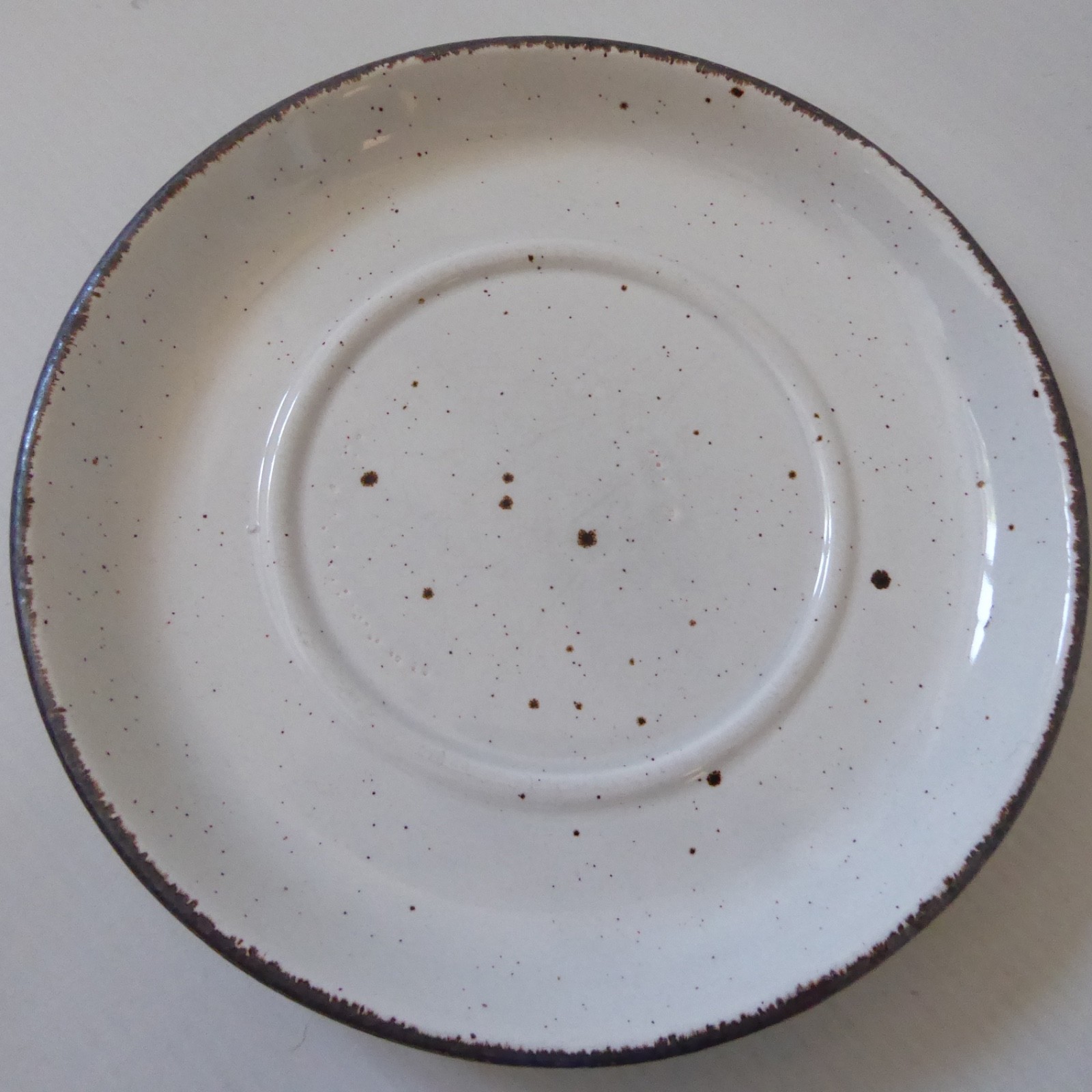 Midwinter Stonehenge Moon tea coffee cup & saucer, blue striped Creation. 1970s - Image 11