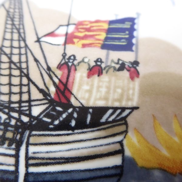 Poole Pottery collectable charger plate, Ship of Harry Paye 1400 pirate, 10.5" - Image 6