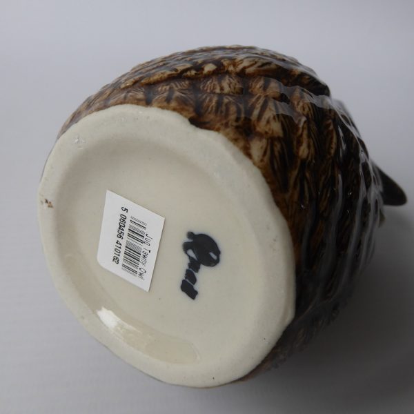 Quail Ceramics Tawny Owl jug hand-painted pottery figurine. Water/milk/creamer - Image 12