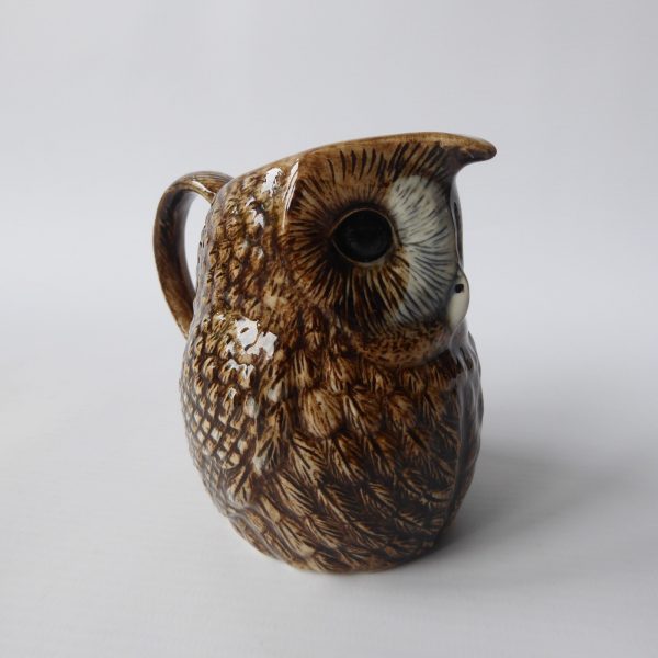 Quail Ceramics Tawny Owl jug hand-painted pottery figurine. Water/milk/creamer - Image 5
