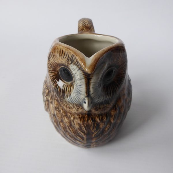 Quail Ceramics Tawny Owl jug hand-painted pottery figurine. Water/milk/creamer - Image 10