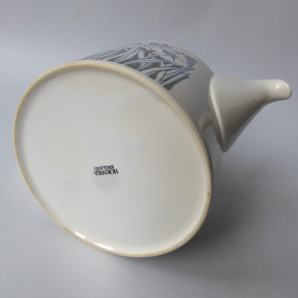 Rare Hornsea Pottery Blue Fleur teapot. Vintage 1970s Retro flowers. Ceramic - Image 12