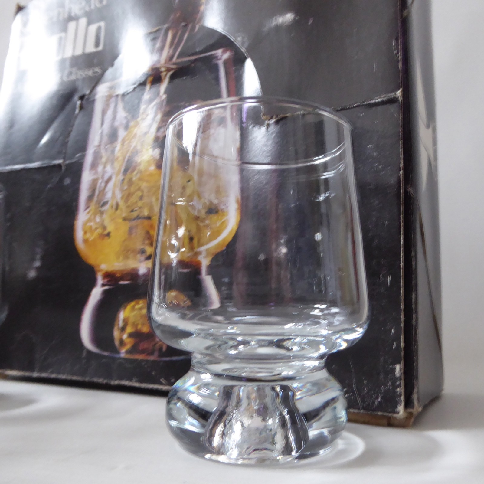 Ravenhead Apollo 1970s 140ml wine or spirit glasses, original box. Retro vintage - Image 2