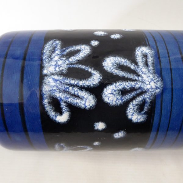 Scheurich 517-30 ceramic vase, blue & white. West German Pottery 517/30 vintage - Image 10