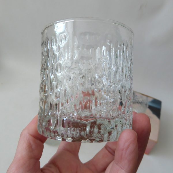Six boxed Ravenhead Siesta 26cl tumblers. Vintage bark ice textured glass 1970s - Image 11