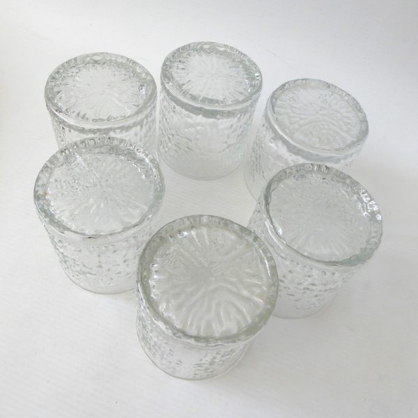 Six boxed Ravenhead Siesta 26cl tumblers. Vintage bark ice textured glass 1970s - Image 10
