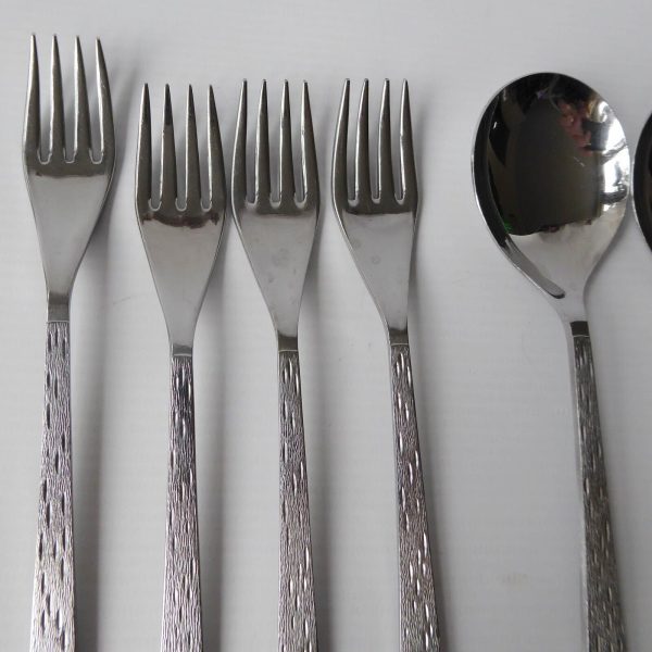 Spear & Jackson Crystal stainless steel canteen spare cutlery. Vintage 1960s MCM - Image 3