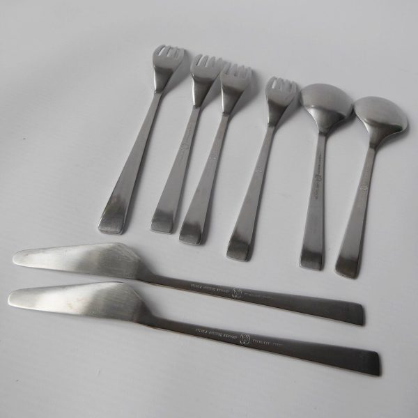Spear & Jackson Crystal stainless steel canteen spare cutlery. Vintage 1960s MCM - Image 6