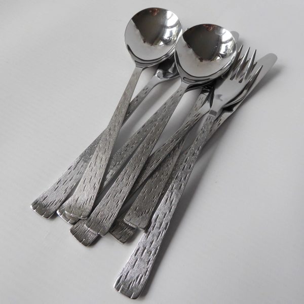 Spear & Jackson Crystal stainless steel canteen spare cutlery. Vintage 1960s MCM - Image 8