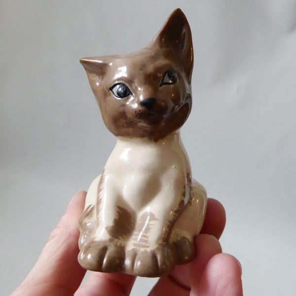 Studio Szeiler England ceramic cute cat figurine sculpture ornament. Vintage 50s - Image 4