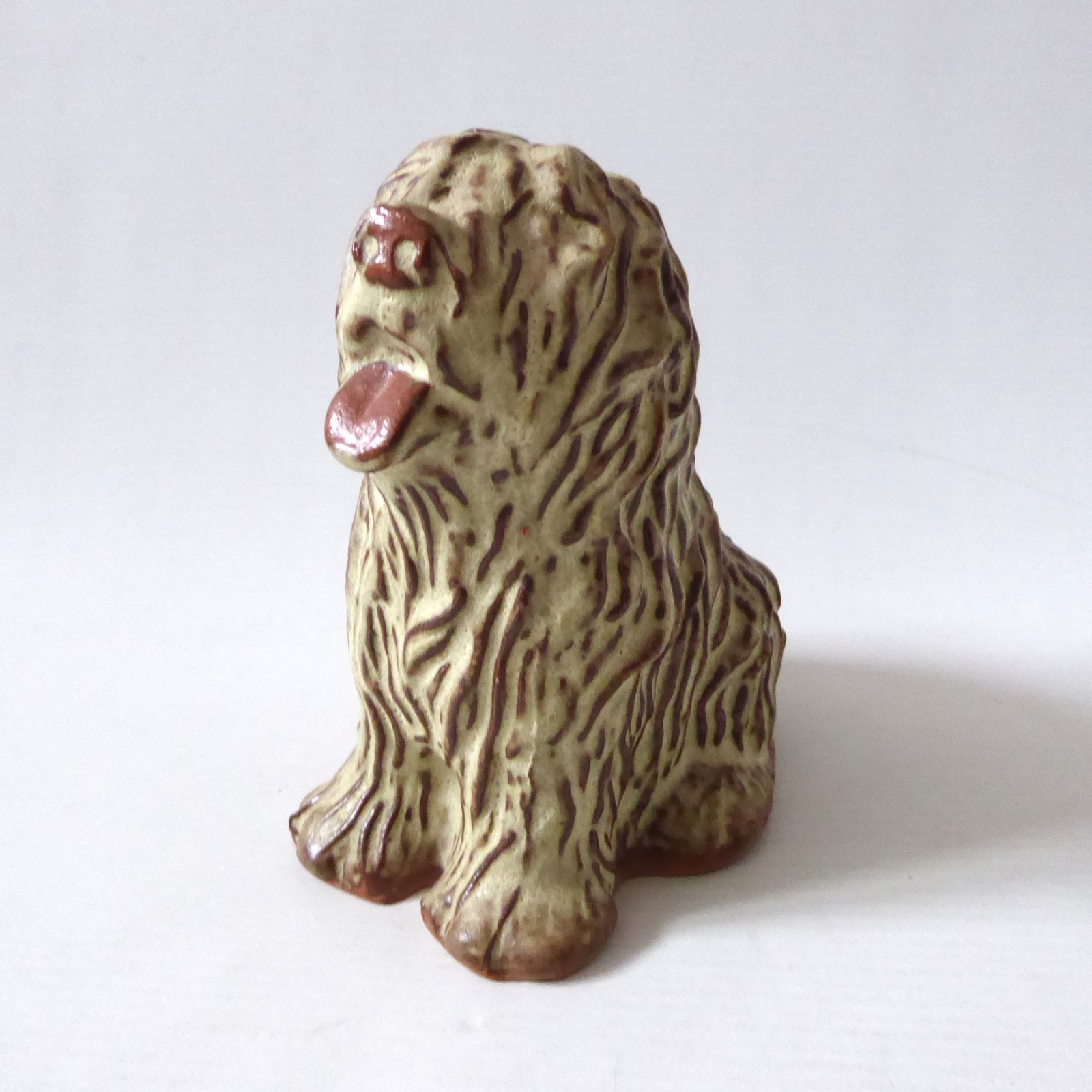 Tremar Cornish pottery clay Old English Sheepdog money box, vintage 1970s retro - Image 2