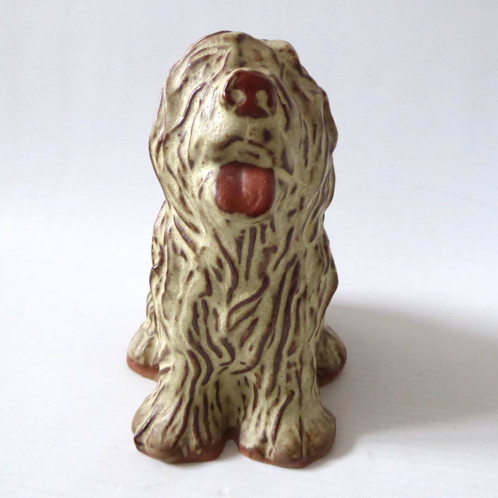 Tremar Cornish pottery clay Old English Sheepdog money box, vintage 1970s retro - Image 4