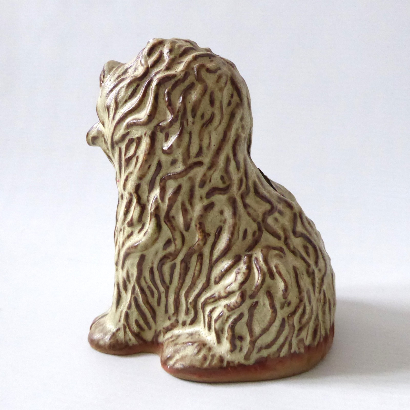Tremar Cornish pottery clay Old English Sheepdog money box, vintage 1970s retro - Image 9