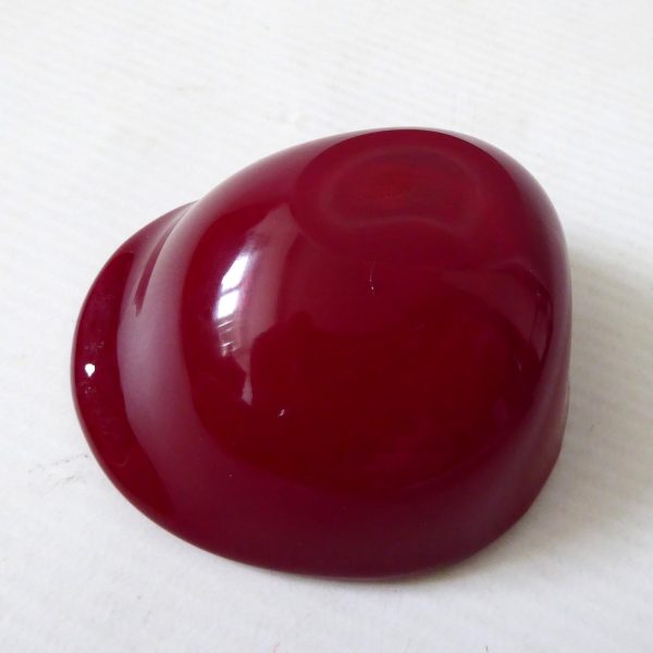 Vintage Murano art glass bowl. Red & Gold speckled small dish ashtray, Italian - Image 13