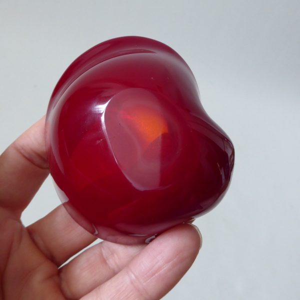 Vintage Murano art glass bowl. Red & Gold speckled small dish ashtray, Italian - Image 14