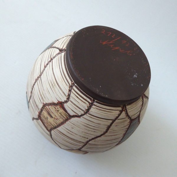 Vintage SAWA Napoli 272/12 West German ceramic vase 1950s MCM Franz Schwaderlapp - Image 11