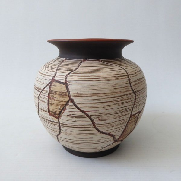 Vintage SAWA Napoli 272/12 West German ceramic vase 1950s MCM Franz Schwaderlapp - Image 6