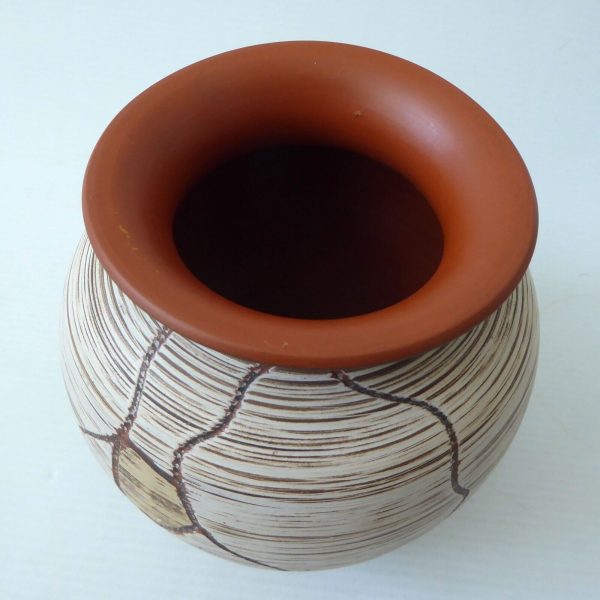 Vintage SAWA Napoli 272/12 West German ceramic vase 1950s MCM Franz Schwaderlapp - Image 8
