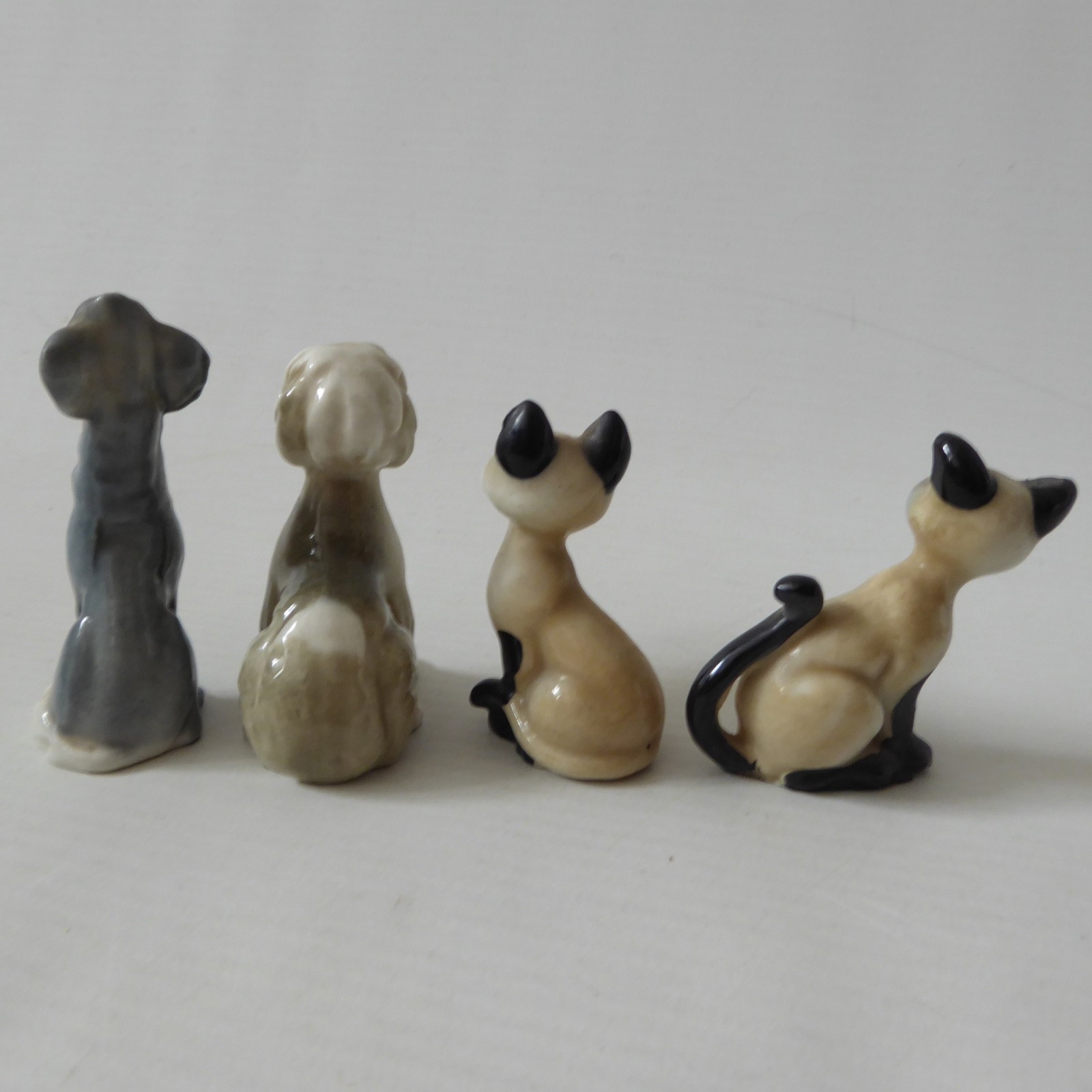 Wade Whimsies Lady & the Tramp Disney, Boris & Colonel dogs, Si & Am cats 1950s - Image 11