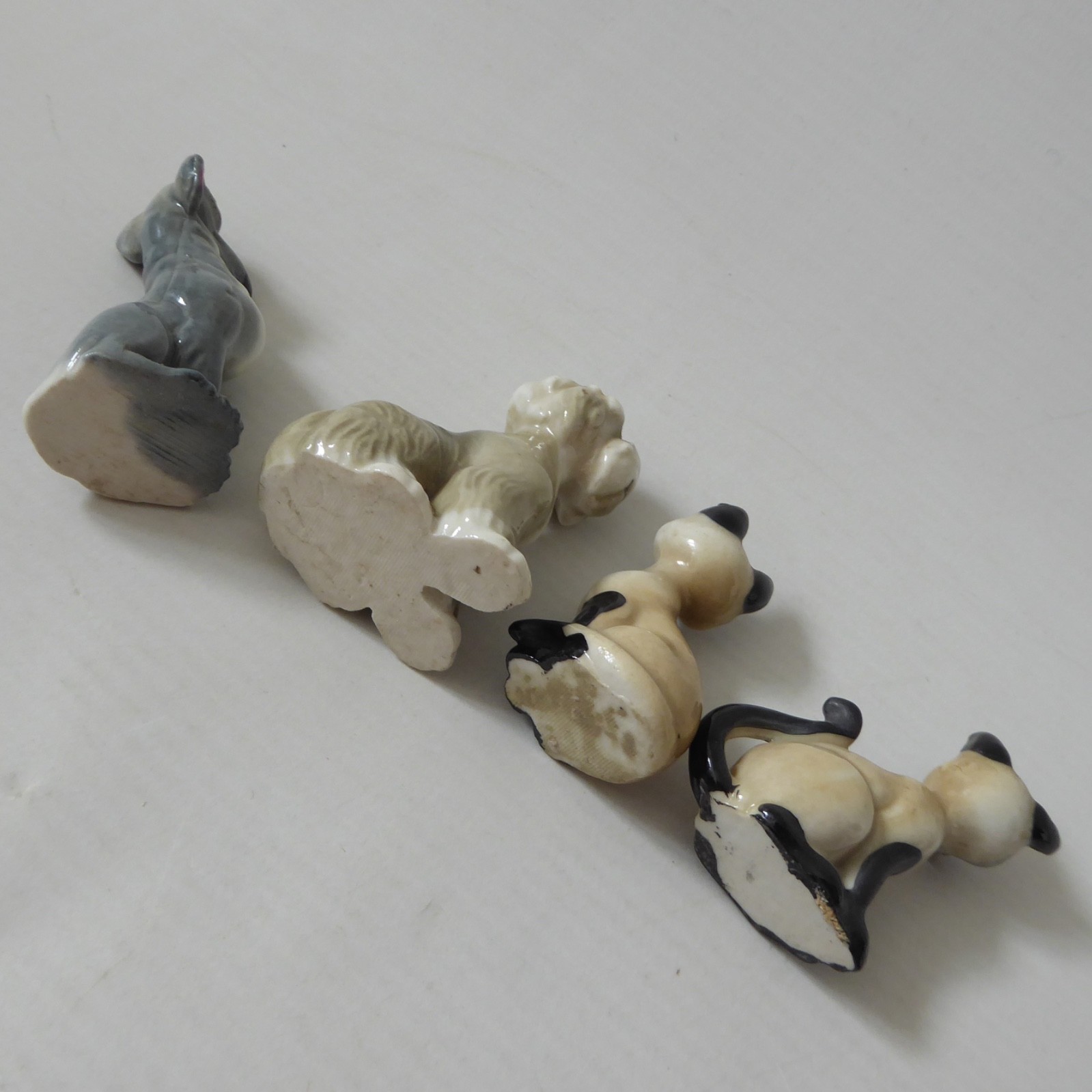 Wade Whimsies Lady & the Tramp Disney, Boris & Colonel dogs, Si & Am cats 1950s - Image 12