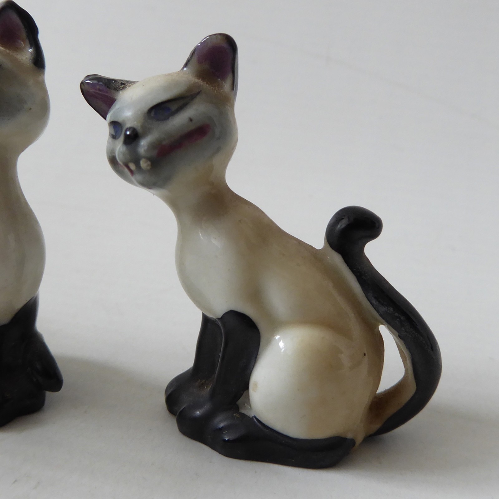 Wade Whimsies Lady & the Tramp Disney, Boris & Colonel dogs, Si & Am cats 1950s - Image 9