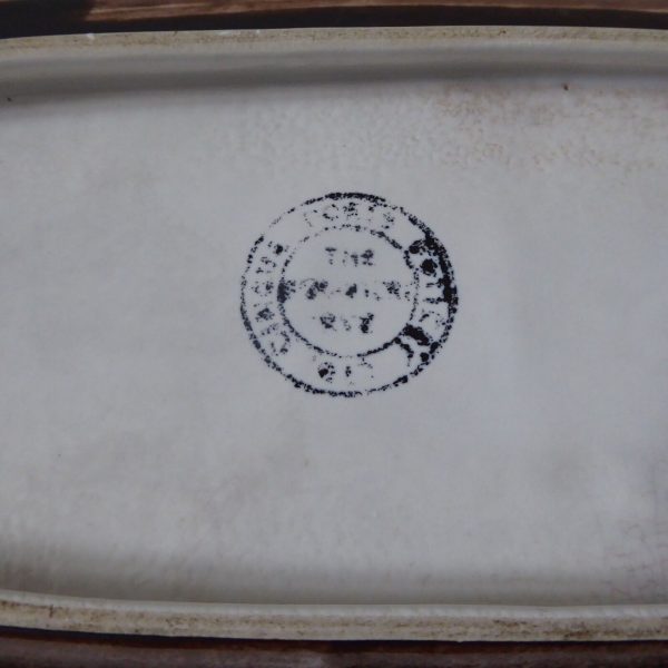 1970s brown Cinque Ports Pottery big 70s studio pottery dish The Monastery, Rye - Image 13