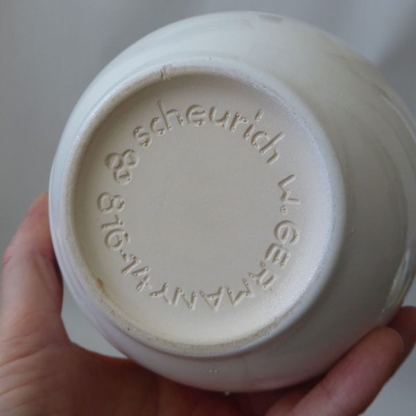1980s Scheurich 816-14 plant pot holder planter. West German post-modern pottery - Image 14