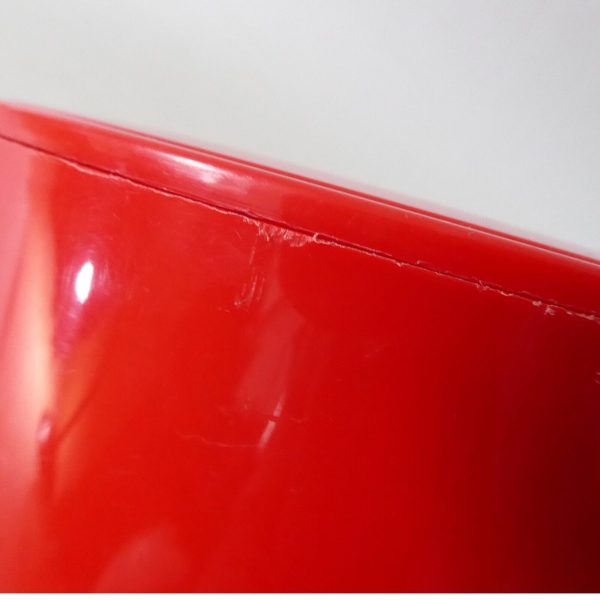 1980s retro Embee ice bucket. Vintage post modernist red plastic. Barware cooler - Image 14