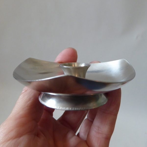 2x Danish triangular stainless steel 18/8 candle holders Scandinavian modernist - Image 11